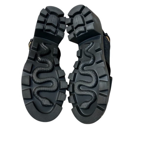 Gucci Women's Lug Sole Platform Slingback Sandals GG Canvas - 38.5 (8.5) - Picture 3 of 5